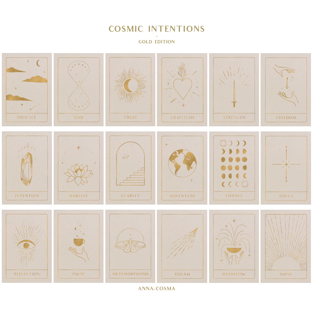 Kosmische Intentionen - 18 Karten mit Booklet